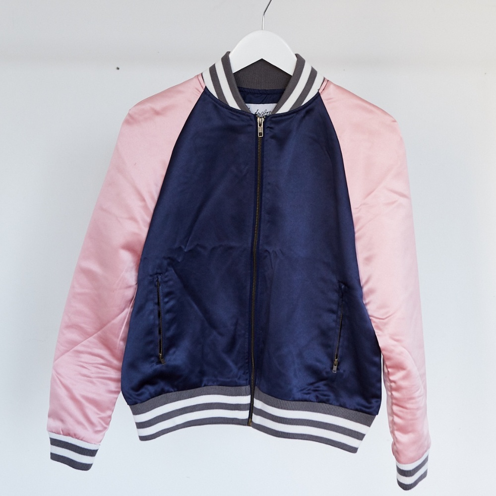 NWOT Understated Leather Bomber